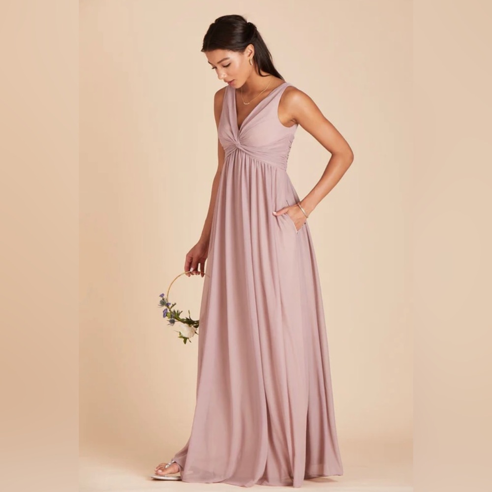 Birdy Grey Lianna Bridesmaid Dress in Mesh Mauve